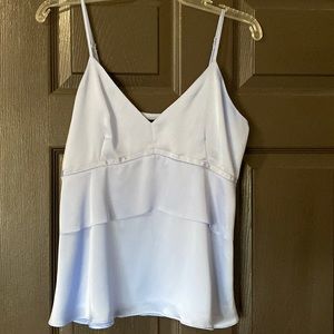 Banana Republic silky periwinkle tiered camisole